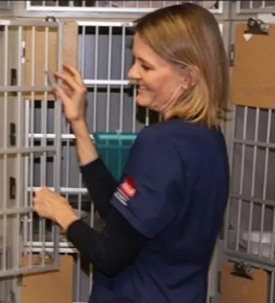 Kerri in Kennel from Princeton Animal Hospital & Carnegie Cat Clinic
